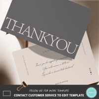 Minimal Printable Thank You For Your Order Cards Template Card Thank You Cards for Business Insert Note Card for Small Business