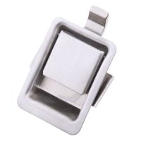 ∋❀❃ Marine Grade Stainless Steel Flush Pull Lock Mini Recessed Mounted Latch for RV Camper Motorhome Cabinet Horsebox Locker Trailer