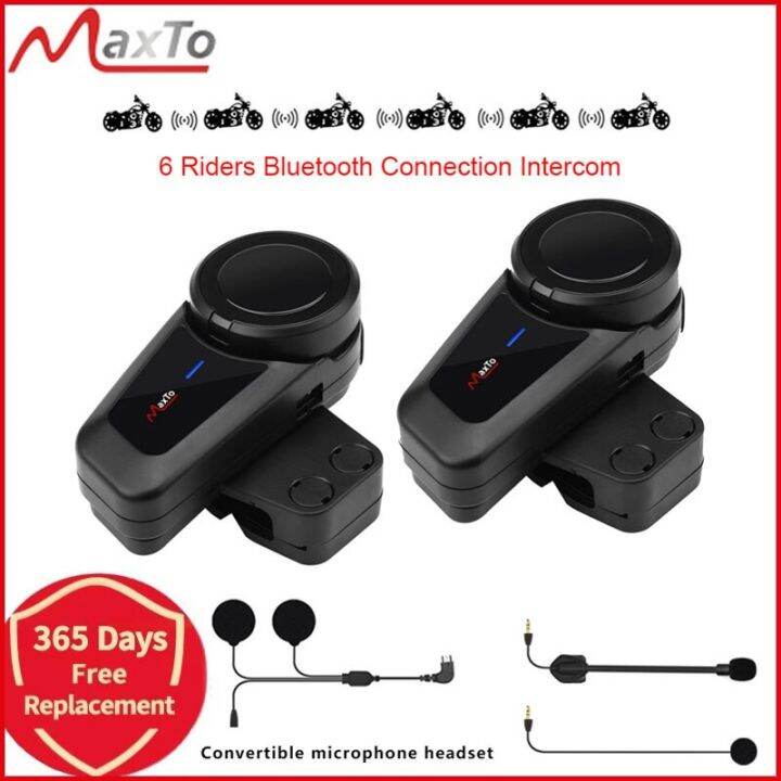 MAXTO M2 Bluetooth Helmet Motorcycle Helmet Interphone Headset