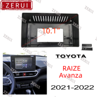 ZR 10.1นิ้วหัวหน่วย Android รถ Dash เล่นอุปกรณ์แท่นยึด Fascia กรอบ2din TOYOTA RAIZE PERODUA ATIVA 2021 2022แผงสเตอริโออุปกรณ์เสริม