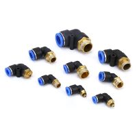 ❡✆♛ 4mm 6mm 8mm 10mm Tube To 1/8 quot; 1/4 quot; 3/8 quot; 1/2 quot; BSP Male Thread Elbow Air Pneumatic Pipe Fitting Quick Connector