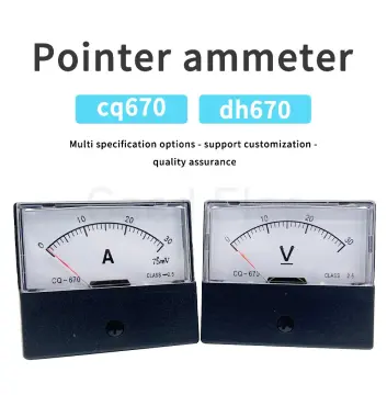 buy AC 0-300V Analog Panel Meter Voltmeter DH-670 Voltage Gauge