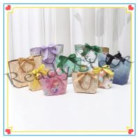 【hot sale】 ﹊ B41 Birthday Gift Bags Packing Bag Box New Year Handbag Cute Wedding Ribbon Full Moon with Hand Gift Childrens Paper Bag