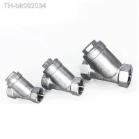 ﹍ 1/4 3/8 1/2 3/4 1 1-1/4 1-1/2 BSP Female Thread 304 Stainless Steel Inline Y Type Filter Strainer Valve For Water Oil Gas