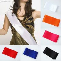 ☄ Bride Shoulder Strap Blank Solid Color Birthday Party Sash Wedding Award Ceremony Etiquette Ribbon Decorations Supplies New