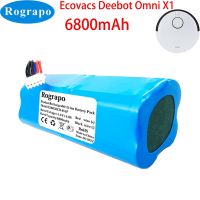 New 14.8V 6800mAh 5600mAh Li-ion Battery Pack For Ecovacs Deebot Omni X1 Robotic Vacuum Cleaner