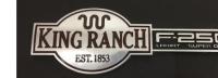 NEW EMBLEM ABS F250 KING RANCH F250 1-pcs FRONT FENDER