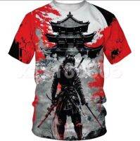 Samurai T-Shirt Front, Japanese Style T-Shirt, high-quality suitable for summer, style8
