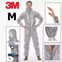 3M ชุดป้องกันสารเคมีรุ่น 4570 ผ่านมาตรฐานการป้องกัน Coverall Grey Type 3/4/5/6