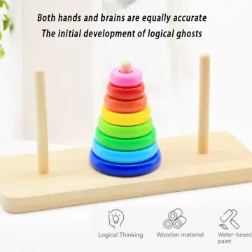 Wooden Educational Toys Building Blocks Kid Learning Toy Baby Montessori  Early Learning Educational Colorful Wooden Blocks Educational Toy