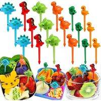 Childrens dinosaur food pick Selection of cartoon animal fruits mini bento fork lunch box decoration accessories