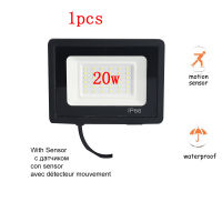 1-2pcs 220V 10-100W LED LED FloodLight Reflector Spotlight outdoor Exterior Lighting optional pir motion sensor Waterproof Light