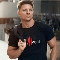 （Ready Stock)? Sports Short Sleeve T-Shirt Customized Logo Mens Solid Color Round Neck Half Sleeve White Base Cotton Spring Running Training Fitness ZV