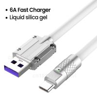 สายที่ชาร์จไฟรวดเร็ว Usb ชนิด C 6a สำหรับสายหนาพิเศษ Huawei ข้อมูล P40สาย Samsung Od6.0ที่ชาร์จ P30 Usb Pro Xiaomi