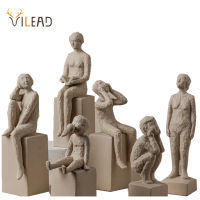 VILEAD Nordic Abstract Ceramics Figure Ornaments Bedroom Living Room Desktop Home Decoration Accessories Office Statue Decor