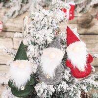 Christmas Drop Ornaments Doll Faceless Gnome Standing Dwarf Plush Dolls Xmas Tree Hanging Pendant Holiday Gift