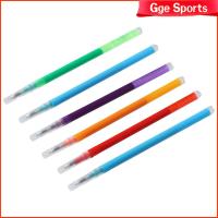 GGE SPORTS เติมหมึกดำสีฟ้าไส้ปากกาสีฟ้าปลายแดงสีเขียวกลาง7ชิ้นสำหรับสำนักงาน