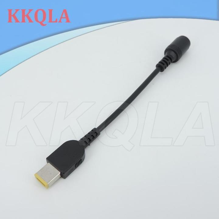 qkkqla-10cm-7-9-5-5mm-round-jack-to-square-plug-end-power-adapter-pigtail-charger-connector-converter-cable-for-ibm-for-lenovo-thinkpad