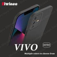 NIWINEE V23 VIVO 5G / V20 Pro,ใหม่ล่าสุดเคสโทรศัพท์ซิลิโคนเหลวแบบรวมทุกขอบเลนส์ป้องกันการตกบางเฉียบเรียบง่ายสร้างสรรค์มีสไตล์อ่อนนุ่ม