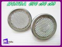 HONDA C70 C50 C65 CRICLE REFLECTOR FOR FRONT FORK TUBE  # ทับทิมตะเกียบหน้า สีขาว 2 ดวง คุณภาพเยี่ยม