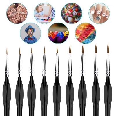 Paint Watercolor Drawing Delails Oil Line Face Nails Painting Detailing Brush
