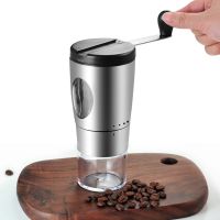 Manual Coffee Grinders Stainless Steel Coffeeware Foldable Handle Portable Hand Cranked Coffee Mill Kitchen Tool Grinders