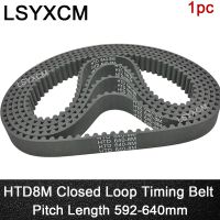 ☑ Synchronous Belt HTD 8M Perimeter 624/640/592/600/608/616/632mm Width 15/20/25/30/40mm htd8m Closed-Loop Rubber Timing Belts 1pc