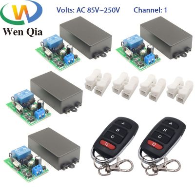 Wenqia smart switch 433MHz RF Remote Control  AC 85-220V 1CH Relay Receiver control for Corridor Room/Led/Light in the meanwhile