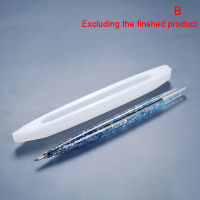 Jiauting ปากกาเรซินยูวีแม่พิมพ์ซิลิโคนอีพอกซี่ DIY ปากกาลูกลื่นกรณีการทำเติมเครื่องมือ