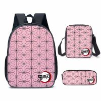 Demon Slayer backpack nezuko bag tanjiro pencil case set adTH