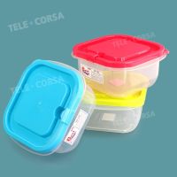 กล่องถนอมอาหารทรงสี่เหลี่ยมจตุรัส (คละสี) รุ่น Container-square-food-fruit-box-00h-T5