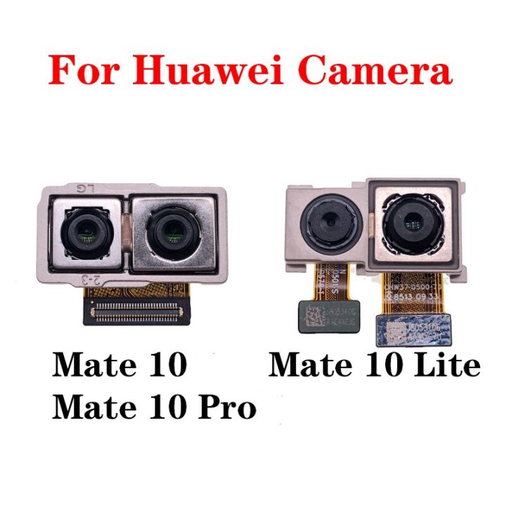 กล้องหลังกล้องหลักมองหลังโมดูลกล้องหน้าเฟล็กซ์สำหรับ Huawei Mate 10 Pro Mate 10 Lite อะไหล่ซ่อมเปลี่ยน