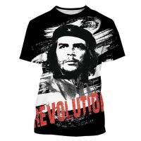 แฟชั่น Che Guevara 3D พิมพ์เสื้อยืดฤดูร้อนเสื้อลำลองผู้ชายผู้หญิงกลางแจ้ง Street T เสื้อ Homme แขนสั้นสีดำ tees Top