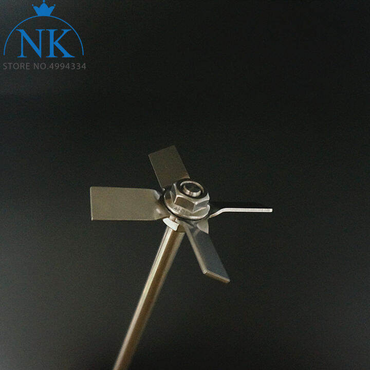 1set lab stainless steel fourleaf paddle stirrer cross blade with