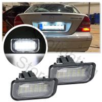 รถแคนบัสป้ายทะเบียน Led 6500K 2ชิ้นสำหรับ Mercedes Benz W203ซีดาน2001 2007ซีแอลเคคลาส A209 C209 Sl R230 Chrysler Crossfire