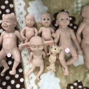 COSDOLL Silicone Reborn Baby Dolls Lifelike Newbron Baby Unpainted Doll