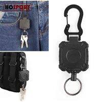 HOSPORT ลวดสลิงพวงกุญแจกลางแจ้งแบบพกพา Retractable Key Chain Anti-Theft Telescopic พวงกุญแจ Outdoor Camping Key Holder Tactic Keychain