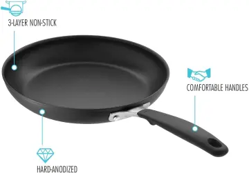 Carbon Steel Obsidian Series 8-Inch Frypan with Silicone Sleeve