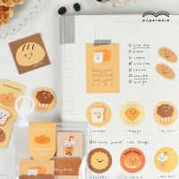 40Pcs/Set Creative Bread Animal Sakura Food Stickers Set Cute Diary Planner Notebook Scrapbook Stickers Cute Stationery