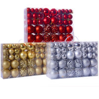 100PCS / Set Christmas Ball 3-6cm Christmas Tree Decoration Balls XMAS ต้นไม้แขวนจี้เครื่องประดับ 2023 Christmas Spheres Decor