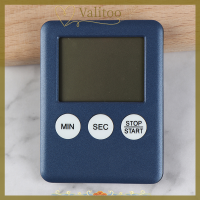 Valitoo นาฬิกาจับเวลาทำอาหารครัวแบบบางพิเศษที่จับเวลาวงจรจอดิจิตอล LCD นาฬิกาจับเวลาทำอาหารสี่เหลี่ยม