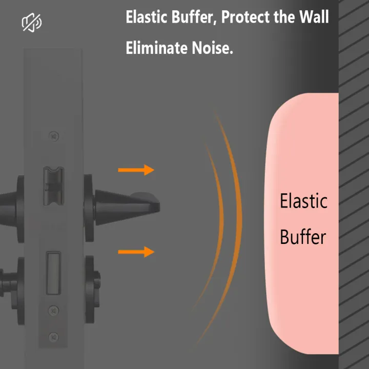 RETRUCT Silicone Self Adhesive Furniture Anti-crash Pad Door Stopper Doorstop Wall Protector Door Handle Bumper