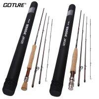 Goture PODER Fly เบ็ดตกปลา2.7M/9FT 4ส่วน30T + 36T ก้านคาร์บอนกับถุงที่ใส่สำหรับการเดินทางแข็งแรง4Wt ตกปลา8Wt 7Wt