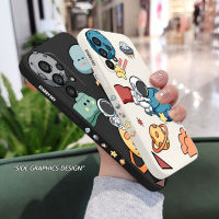 เคสนักบินอวกาศเข้าสู่ระบบ Samsung Galaxy A73 A53 A33 A23 A13 A03 A03S A24 A04 A04S 5G 4G Core ซิลิโคนเหลวรูปแบบด้านข้าง