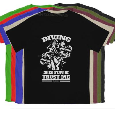 Novelty Diving scuba-1 T-Shirt Men Camisas Cotton T-shirts Diving Men Graphic Tee Shirt Christmas Gift Men Clothing