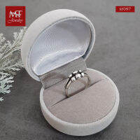 MT แหวนเงินแท้ ดีไซน์ เม็ดเงิน 6 เม็ด ไซส์ : 54, 57 Solid 925 Sterling Silver Ring (sr097) MT Jewelry มณีธารา