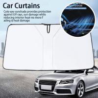 Car Curtains For Summer Cooling UV Refletive Car Windshield Shade Sun Protection Foldable Visor Sun Cover Front Window B7Z0