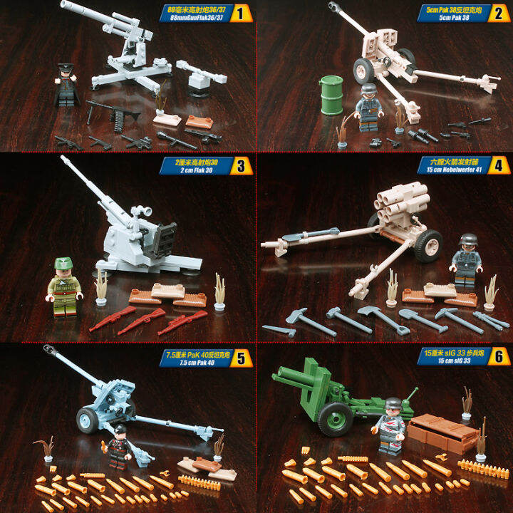 Lego World War Ii German Soldiers And Dolls German Scene Bunker Defence 