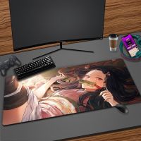 ☈☁✕ Japanese Anime Demon Slayer HD Printing XXL Mouse Pad Gamer Accessory Hot Large Computer Lock Edge Keyboard Mat Mousepad