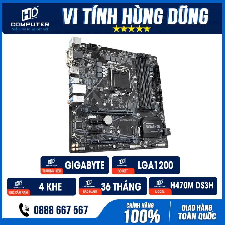 Main H410 Socket LGA1200, main máy tính h410 giga, msi, aus, h470 ...